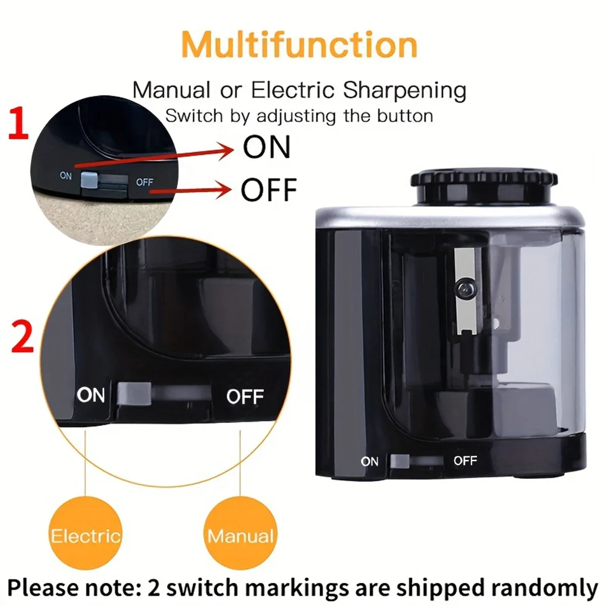 Desktop Electric Sharpener Ass - Electric Pencil Sharpener Usb recension och pris
