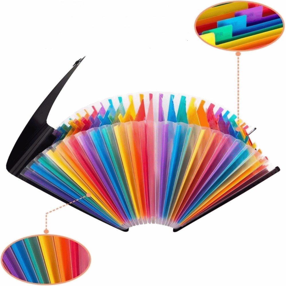 Portable 13/25 Pockets Expandi - Expandable Accordion File Folder 13 Pockets recension och pris