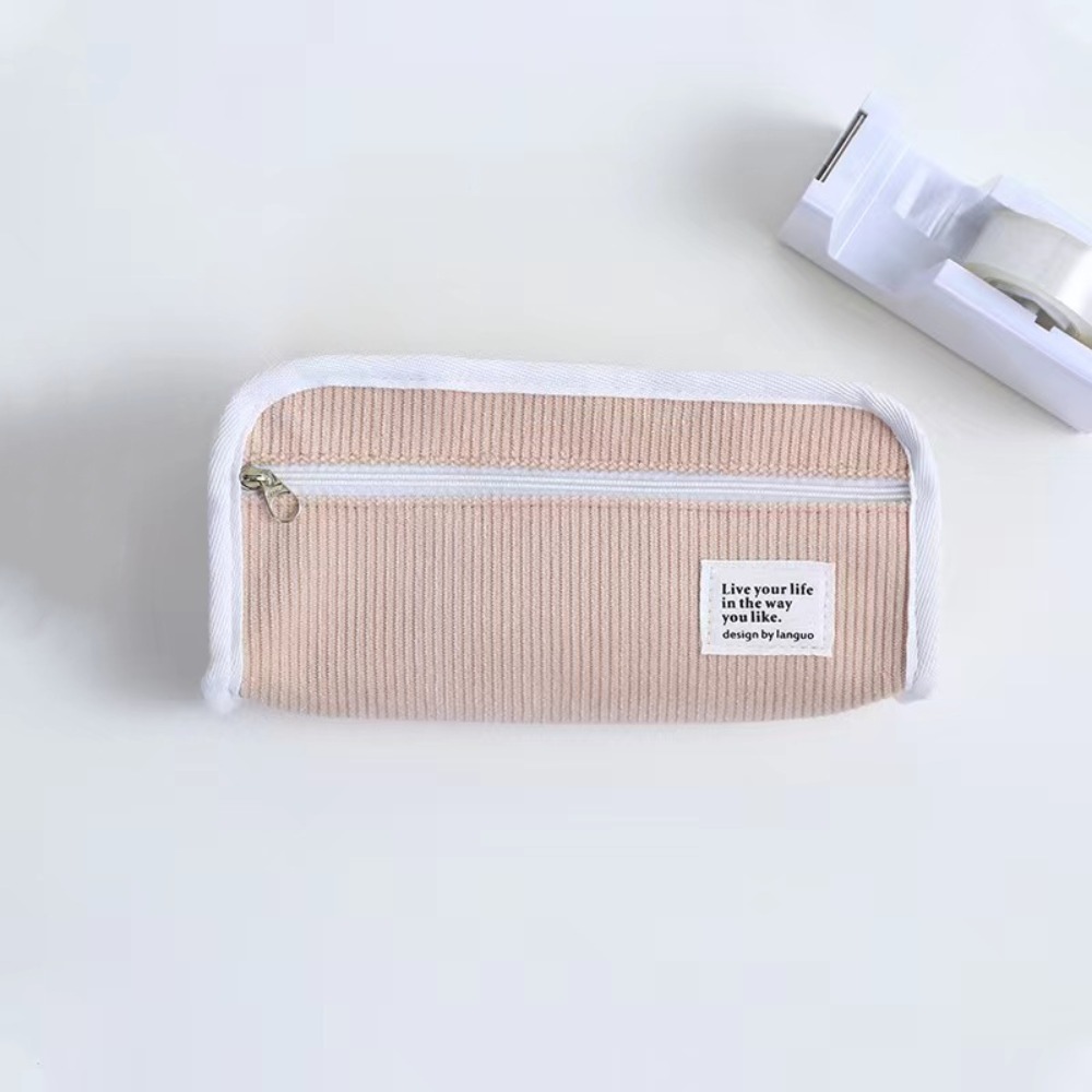 Pink Blue Grey Ins Stationery  - Aesthetic Large Pencil Case Pouch recension och pris