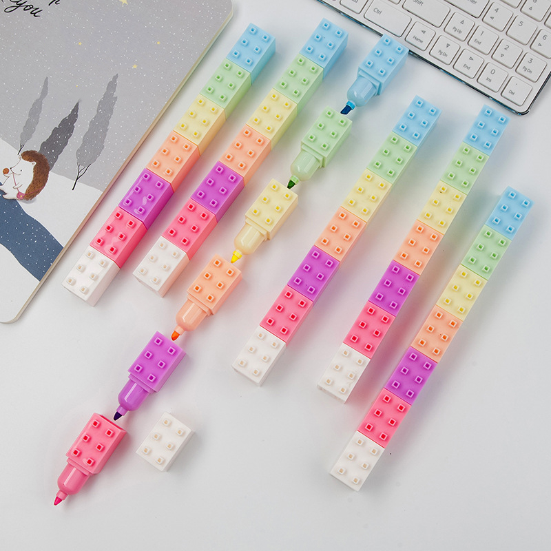 6pcs Pastel Color Body Buildin - Pastel Highlighter Set Double Ended recension och pris