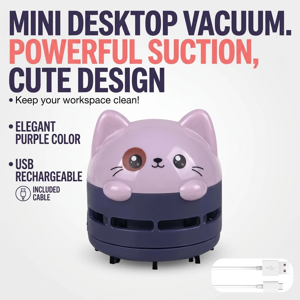 Desktop Vacuum Cleaner Mini Co - Mini Desktop Vacuum Cleaner For Eraser Dust recension och pris