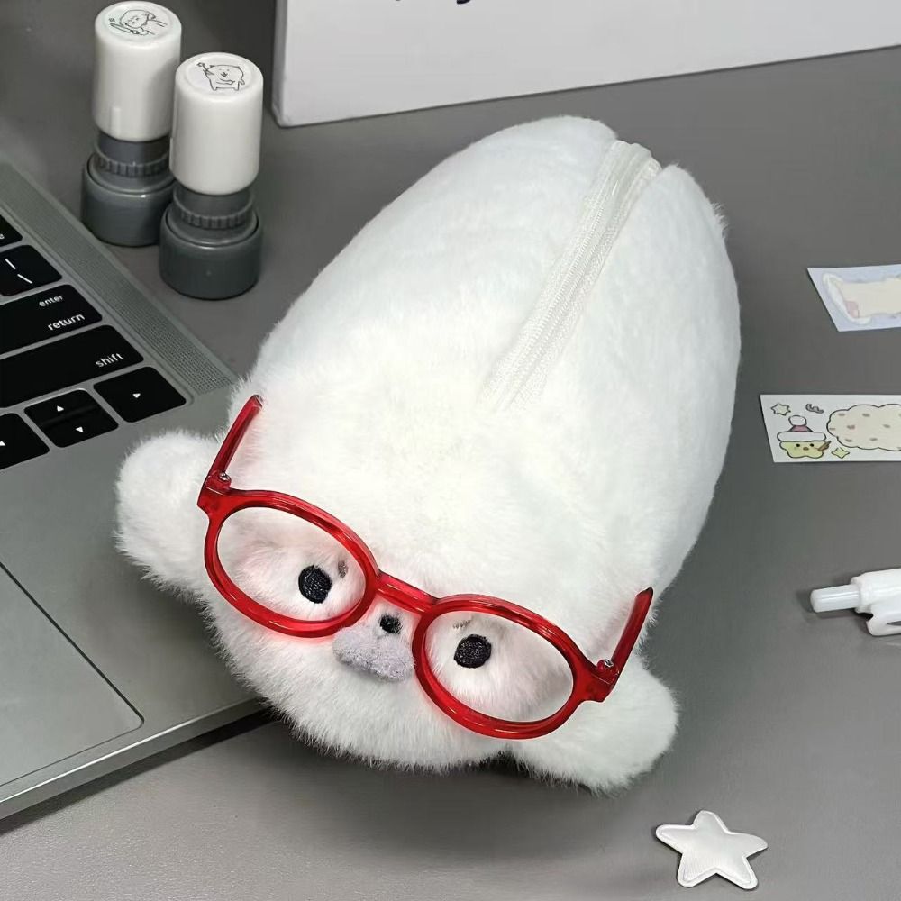 Funny Seal Doll Pencil Case La - Aesthetic Large Pencil Case Pouch recension och pris